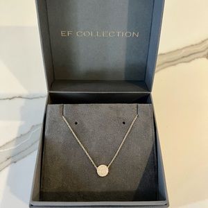 EF Collection Diamond Disc Necklace